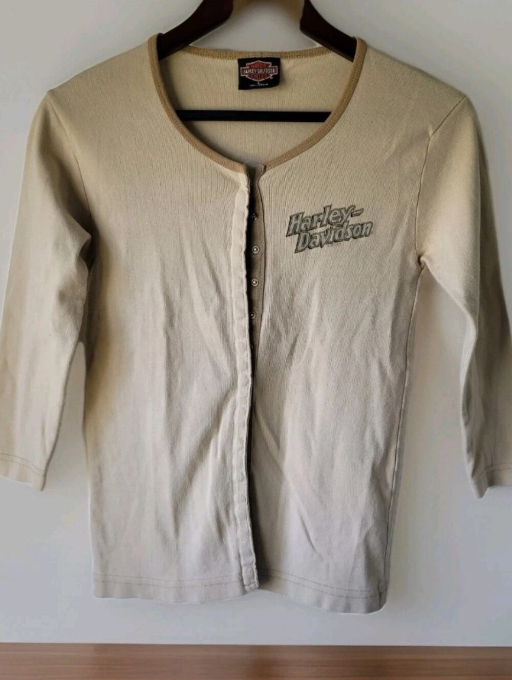 VTG Harley-Davidson Classic Snap Womens's Top Biker Classic Motorcycle Y2K